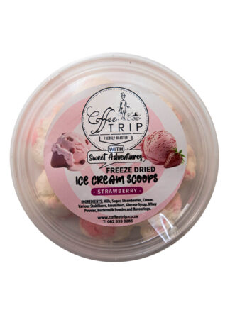 freeze dried strawberry ice cream