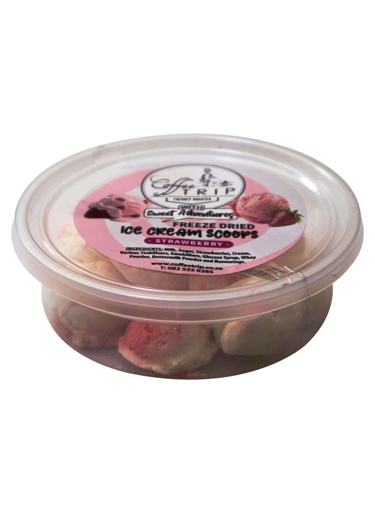 Freeze Dried Strawberry Ice Cream Scoops – Crunchy Space Snack Treat - Image 2